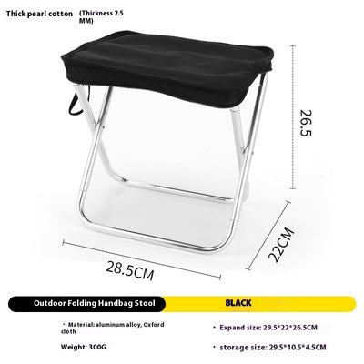 Taburete Plegable Ultraligero de Aluminio para Camping y Pesca - Image 2