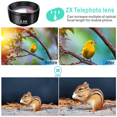 Kit de 10 Lentes Gran Angular Macro Ojo de Pez para Smartphone - Image 18