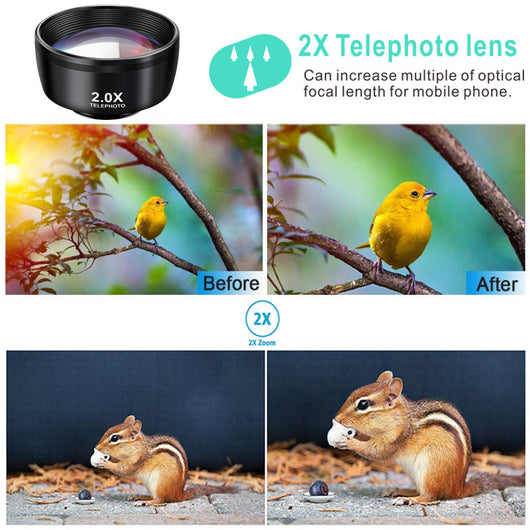 Kit de 10 Lentes Gran Angular Macro Ojo de Pez para Smartphone - Image 18