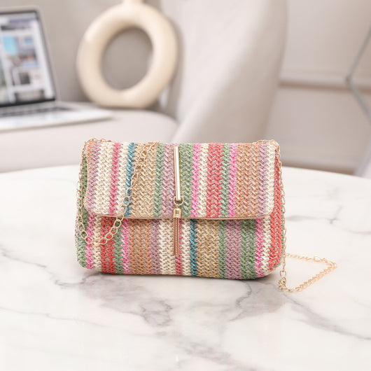 Bolso Bandolera Tejido de Paja Estilo Coreano - Image 14