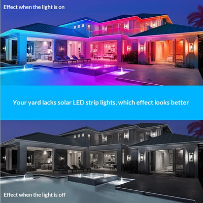 Luces Solares Decorativas para Patio - Tiras LED Impermeables - Image 11