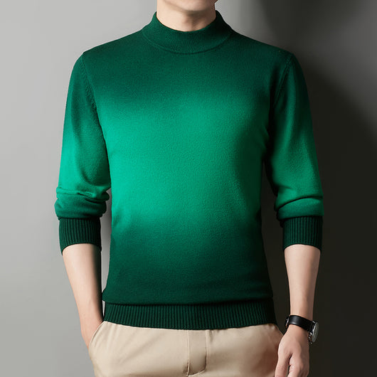 Suéter Cuello Alto Efecto Degradado para Hombre - Image 4