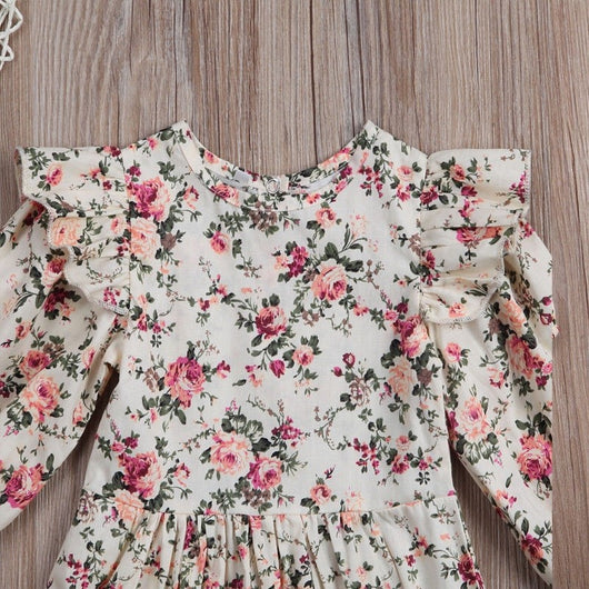 Jumpsuit Infantil Floral de Manga Larga - Image 7