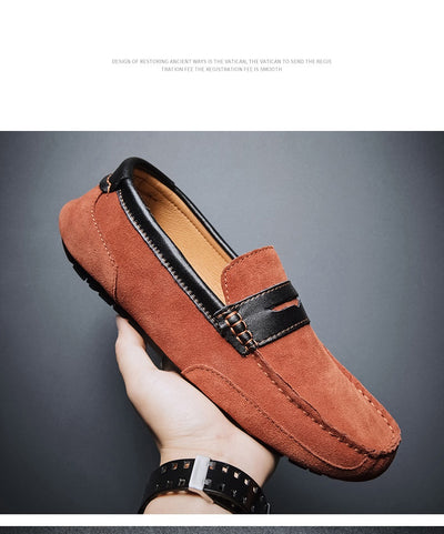 Mocasín de Cuero con Detalles en Contraste - Zapatos Versátiles para Hombre - Image 22