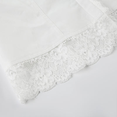 Blusa Encaje Blanca Ajustada Estilo Europeo y Americano para Niñas - Image 7