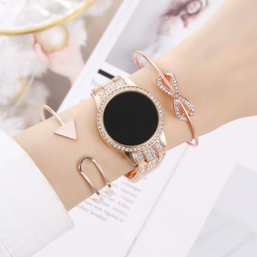 Reloj Inteligente LED con Pantalla Táctil, Diamantes y Estrellas - Image 8