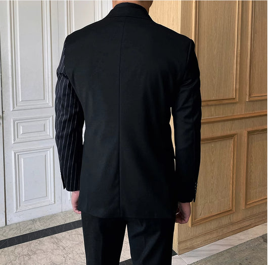 Blazer de Rayas Doble Botonadura - Traje Ejecutivo Tailored para Hombre - Image 13
