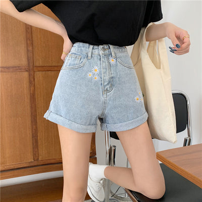 Shorts Baggy de Mezclilla Daisy con Pierna Ancha - Image 12