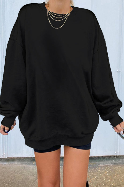 Sudadera Suelta sin Capucha con Estampado de Letras para Mujer - Image 12