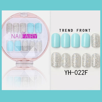 Uñas Postizas Coreanas Removibles Waterproof - Set 30 Piezas Manicura Instantánea - Image 7