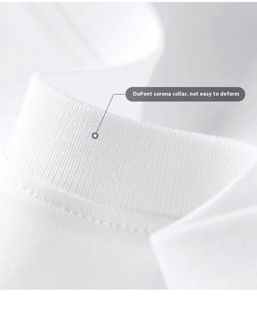 Camiseta Básica Antitinción de Algodón Xinjiang para Hombre - Image 17