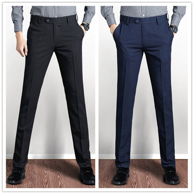 Pantalones Slim Rectos con Estiramiento Cuádruple - Image 26
