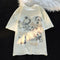 Camiseta Gato Graffiti 300g Algodón Xinjiang Premium