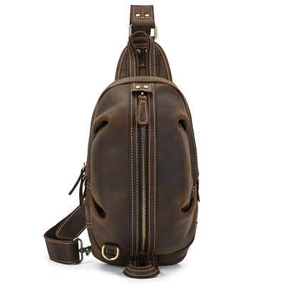 Bolso de Cuero Genuino Capacidad Grande Estilo Retro - Image 3