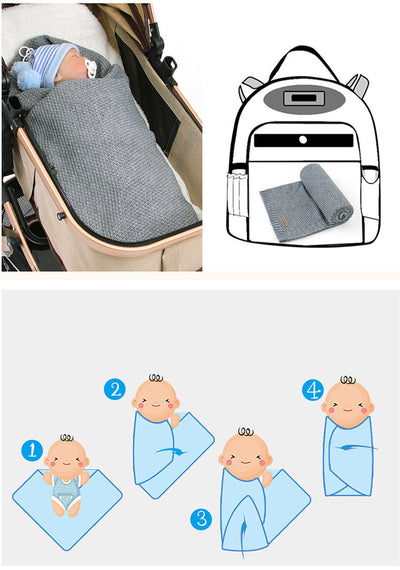 Manta Tejida de Color Sólido para Niños y Niñas - Image 18