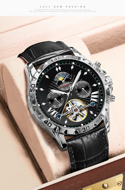 Reloj Automático Mecánico para Hombre con Diseño Calado - Image 12