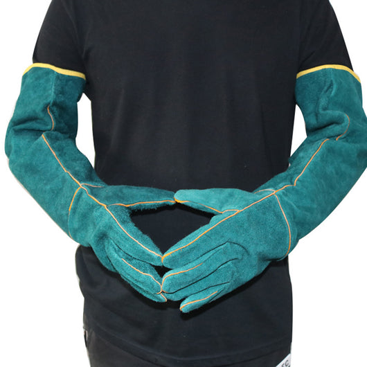 Guantes de Protección Anti-Mordida para Mascotas - Cuero Extralargo - Image 10