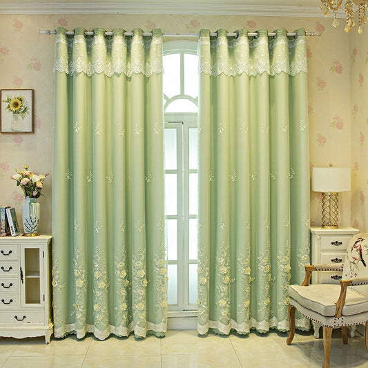 Juego de Cortinas Dobles Abiertas para Dormitorio - Acabado Elegante para Bodas y Hogar