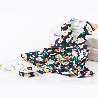 Vestido Princesa Delgado para Perro con Arnés y Cuerda de Paseo Verano - Image 2