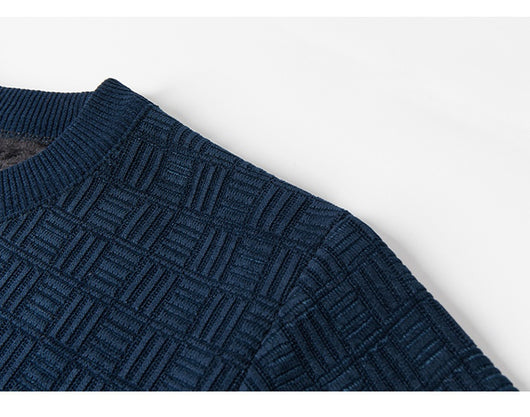 Suéter Grueso de Lana Jacquard con Forro Polar para Hombre - Image 29