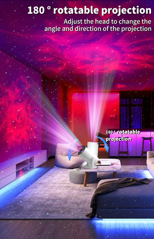Lámpara Proyector de Nebulosa con Altavoz Bluetooth - Luz Estelar Romántica - Image 18
