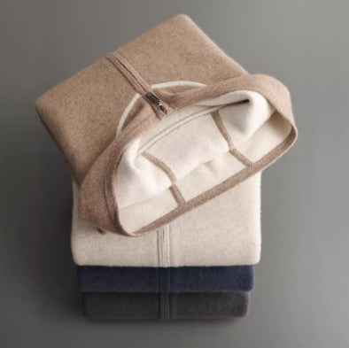 Cardigan Suéter de Punto Suelto con Capucha para Hombre - Image 12