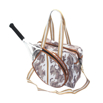 Bolsa Deportiva Tenis Crossbody a Rayas con Bandolera - Image 27