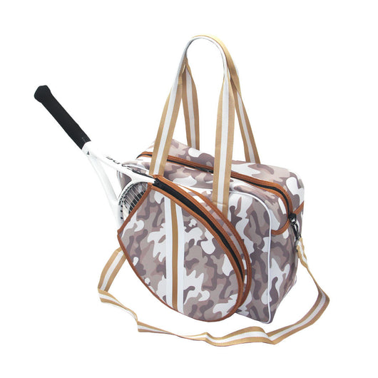 Bolsa Deportiva Tenis Crossbody a Rayas con Bandolera - Image 27