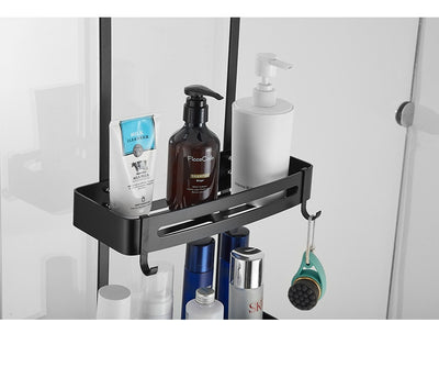 Repisa de Aluminio sin Perforación para Baño - Organizador de Almacenamiento Colgante - Image 9