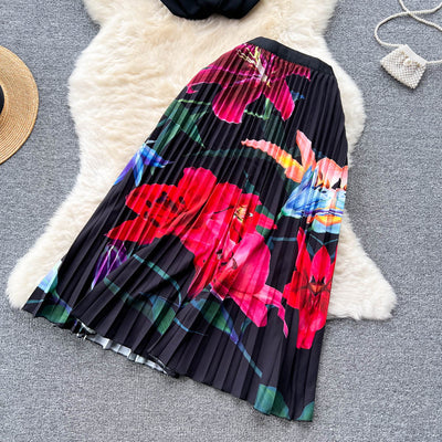 Conjunto de Dos Piezas: Blusa Plisada sin Mangas y Falda Diseño Exclusivo para Mujer - Image 48