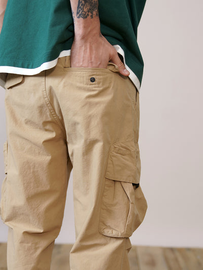 Pantalones Cargo Cortos Casual para Hombre - Estilo Otoño Multibolsillos - Image 9