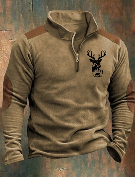 Sudadera Deportiva con Cuello Alto y Cierre para Hombre - Image 2
