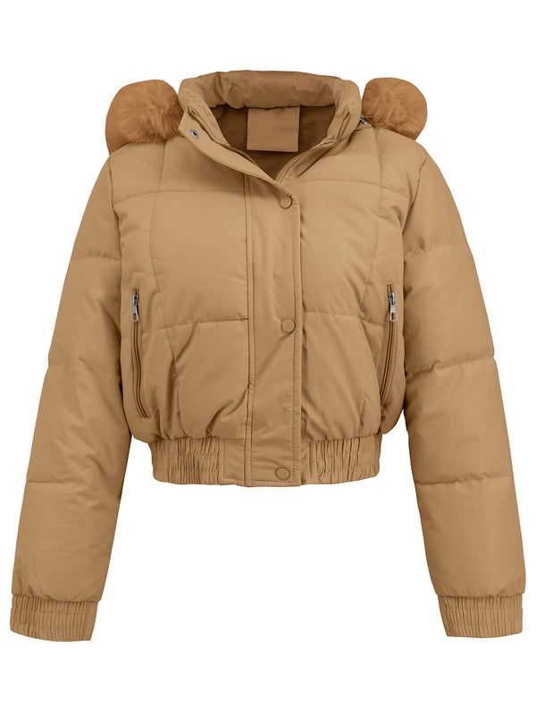 Chaqueta Acolchada de Algodón para Mujer - Estilo Casual y Cálido - Image 4