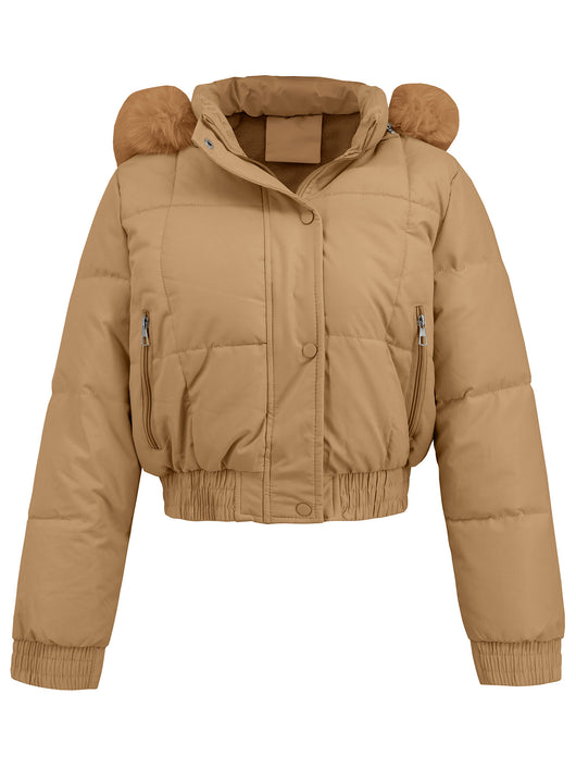 Chaqueta Acolchada de Algodón para Mujer - Estilo Casual y Cálido - Image 4