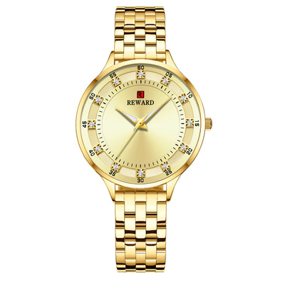 Reloj de Pulsera Acero Inoxidable para Mujer con Diamantes y Cristal de Cuarzo Resistente al Agua - Image 9