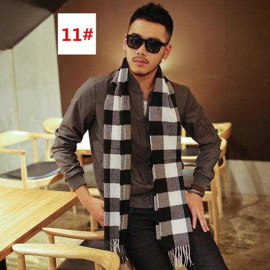 Bufanda Cuadrille Cálida para Hombre - Estilo Casual Versátil - Image 30