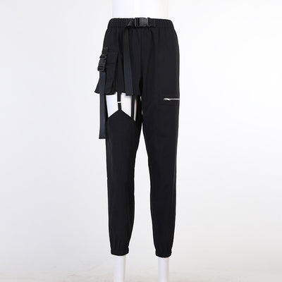 Overol Deshilachado con Cutouts para Mujer - Estilo Europeo y Americano - Image 14