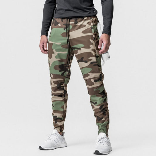 Pantalones Deportivos Hombre Secado Rápido Ajuste Tobillo Fit Casual