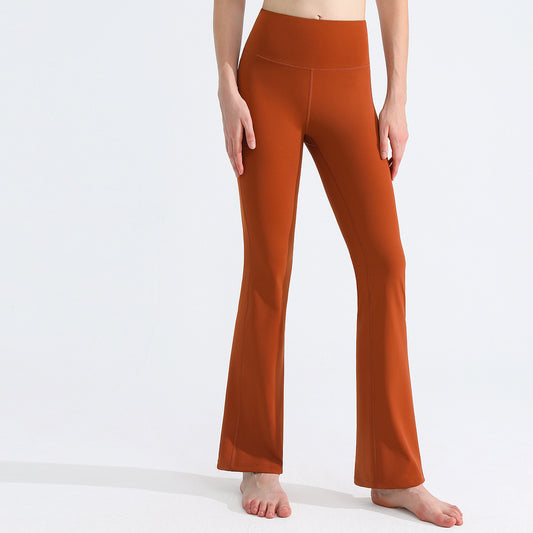 Pantalones Yoga Deportivos Antibacterianos Efecto Piel Desnuda con Campana