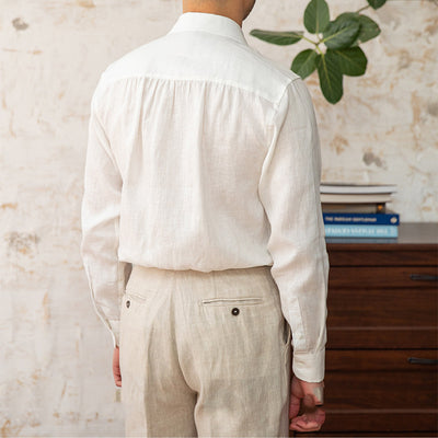 Camisa Casual de Manga Larga con Cuello Abierto Transpirable - Image 2