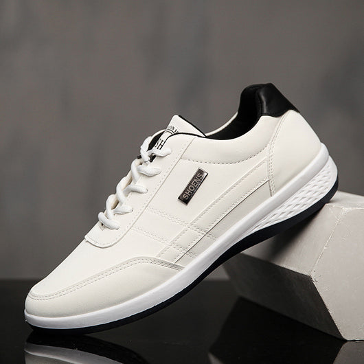 Zapatos Deportivos Casuales de Cuero Impermeables Versátiles - Image 14