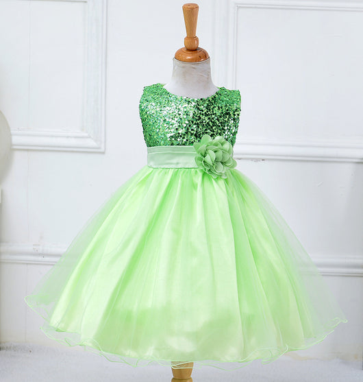 Vestido de Princesa con Moño de Rosas para Niñas - Diseño de Gala - Image 10