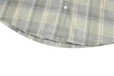 Camisa Cuadros Suelta de Manga Larga Unisex - Image 29
