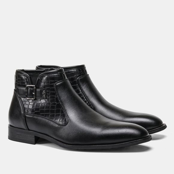 Botas de Invierno para Hombre con Cierre Lateral y Forro Cálido
