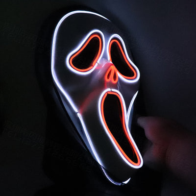 Máscara Calavera LED Luminosa con Sonido Aterrador - Image 7