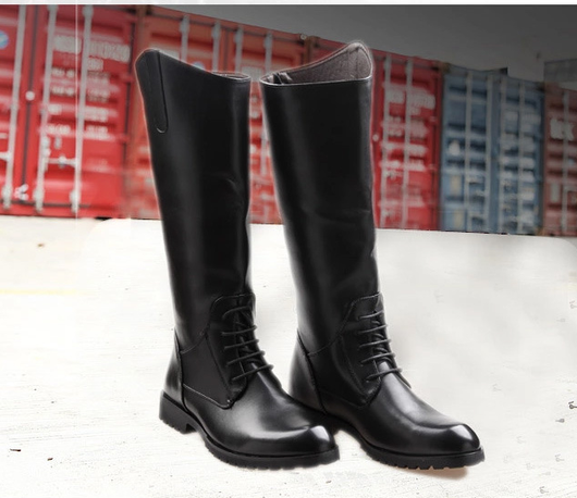 Botas Ecuestres Impermeables de Cuero para Hombre y Mujer - Botas Altas hasta la Rodilla Negro y Café - Image 10