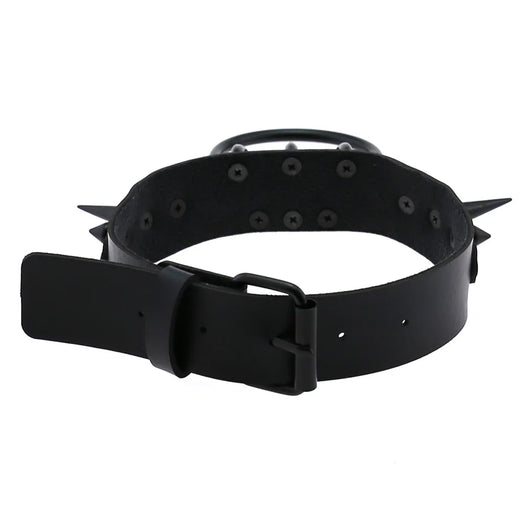 Collar Choker Punk con Remaches y Hebilla - Unisex Negro - Image 16