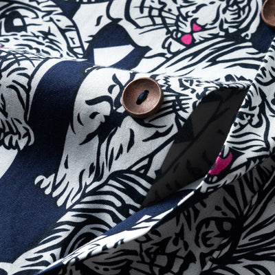 Camisa Hawaiana Cuello Cubano Floral - Image 57