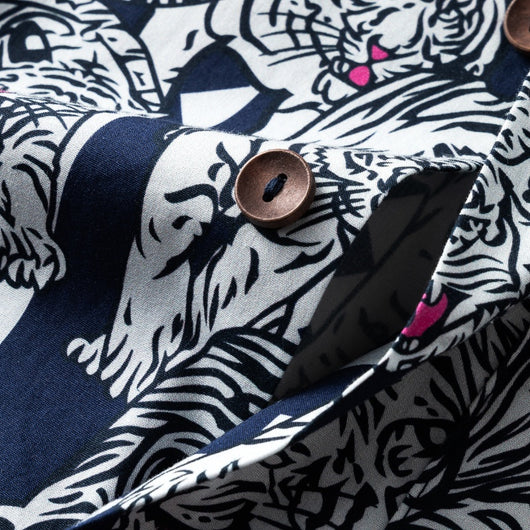 Camisa Hawaiana Cuello Cubano Floral - Image 57