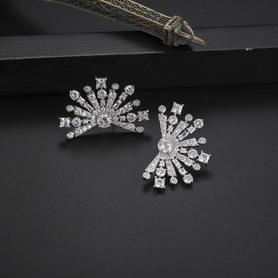 Aretes de Circonita con Diseño de Copo de Nieve Personalizados - Image 7